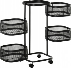 Servírovací vozík 33x33x77cm | černý č.1