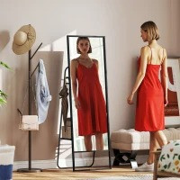 Celoplošné zrcadlo 157 x 50 cm | černé č.2