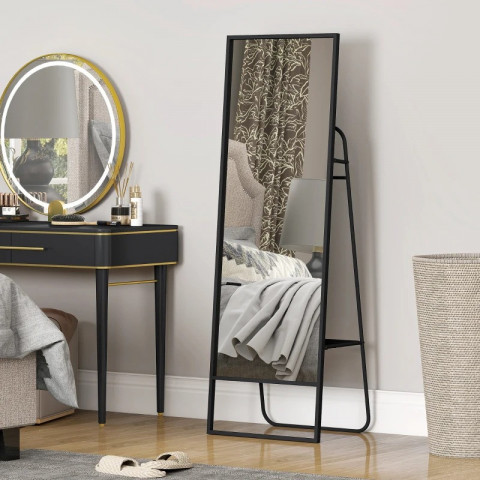 Celoplošné zrcadlo 157 x 50 cm | černé č.5