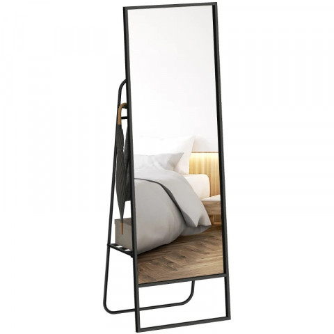 Celoplošné zrcadlo 157 x 50 cm | černé č.7