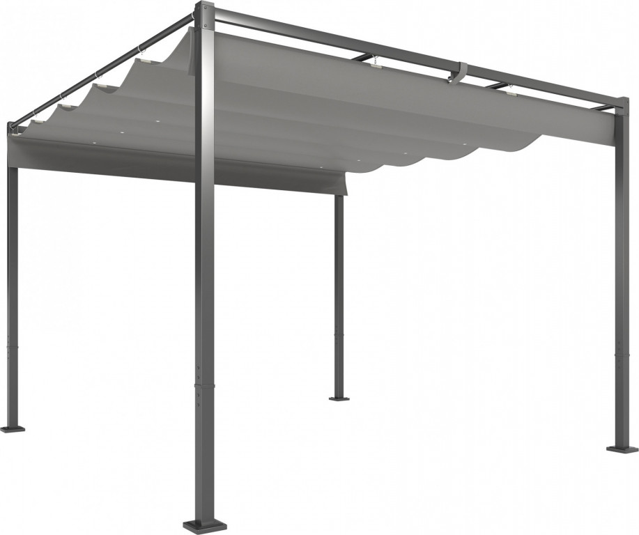 Pergola cca 3x3m | šedá