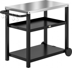 Grilovací vozík 3-patrový | šedý č.1