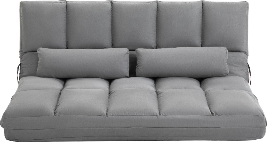 Rozkládací pohovka 130 x 73 x 60 cm | šedá