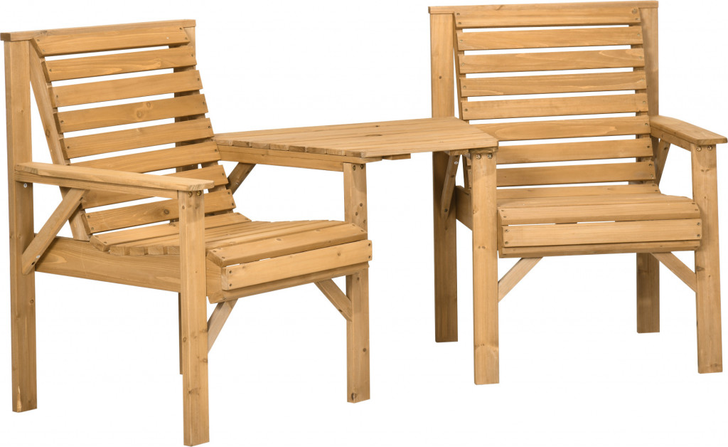 Dřevěný zahradní nábytek odolný proti povětrnostním vlivům |hnědá