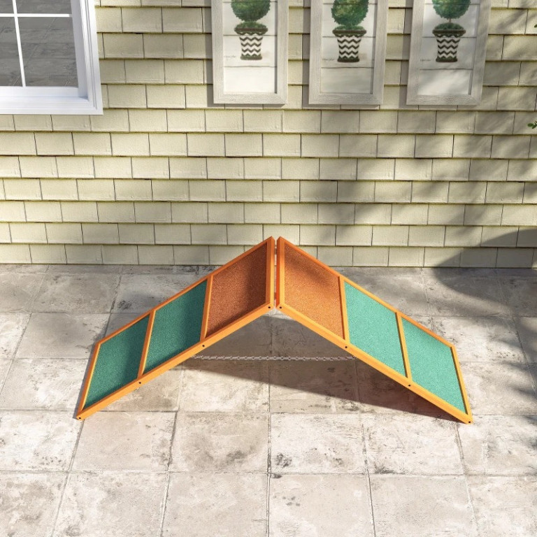 Agility rampa pro psy 173x66x59 cm | oranžová + zelená