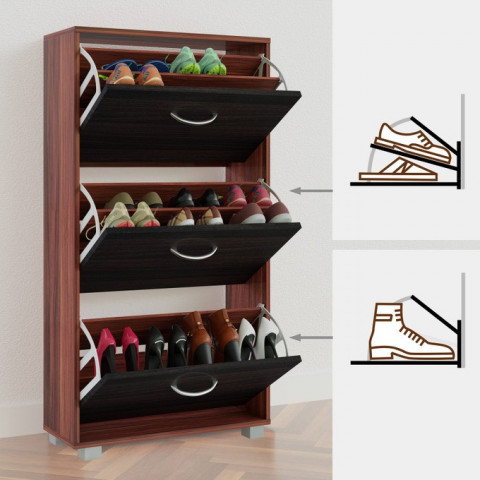 Botník výklopný | wenge-černý č.5