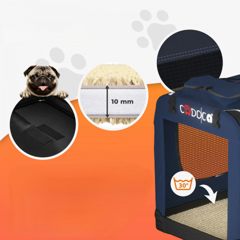Přepravní box pro psy S 50x34x36cm | modrý č.3