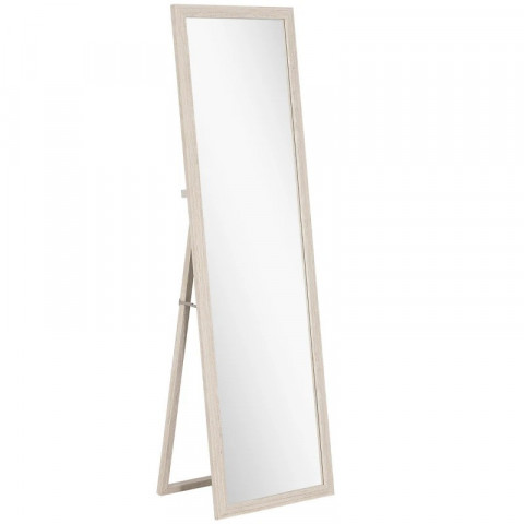 Celoplošné stojací zrcadlo 160 x 50 cm | bílé č.2