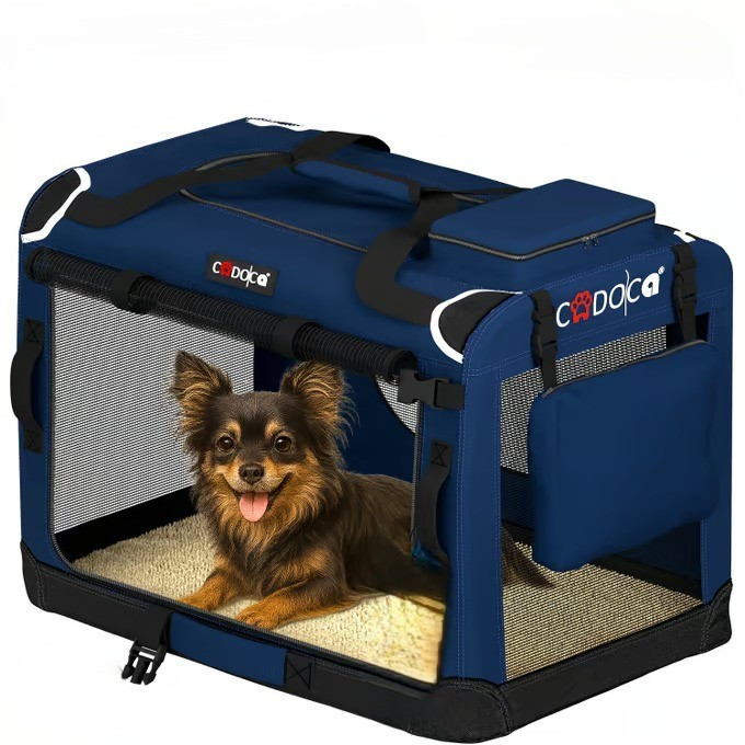 Přepravní box pro psy S 50x34x36cm | modrý