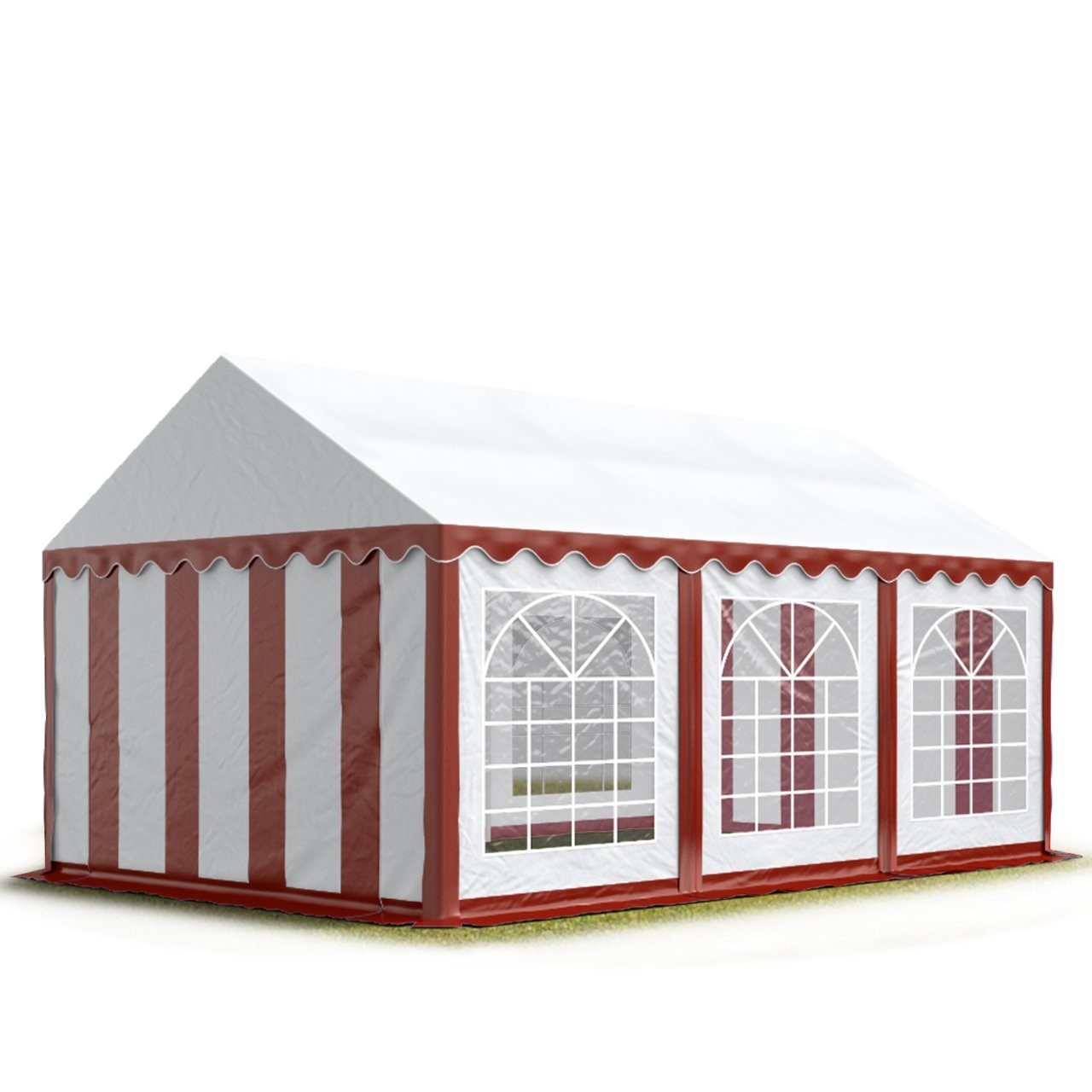 Goleto Párty stan Economy 4 x 6 m | červeno-bílý