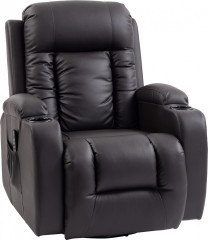 Relaxační a masážní křeslo s funkcí polohování | tmavě hnědé č.1