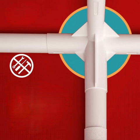 Party stan Rimini 3x6m | červený č.4