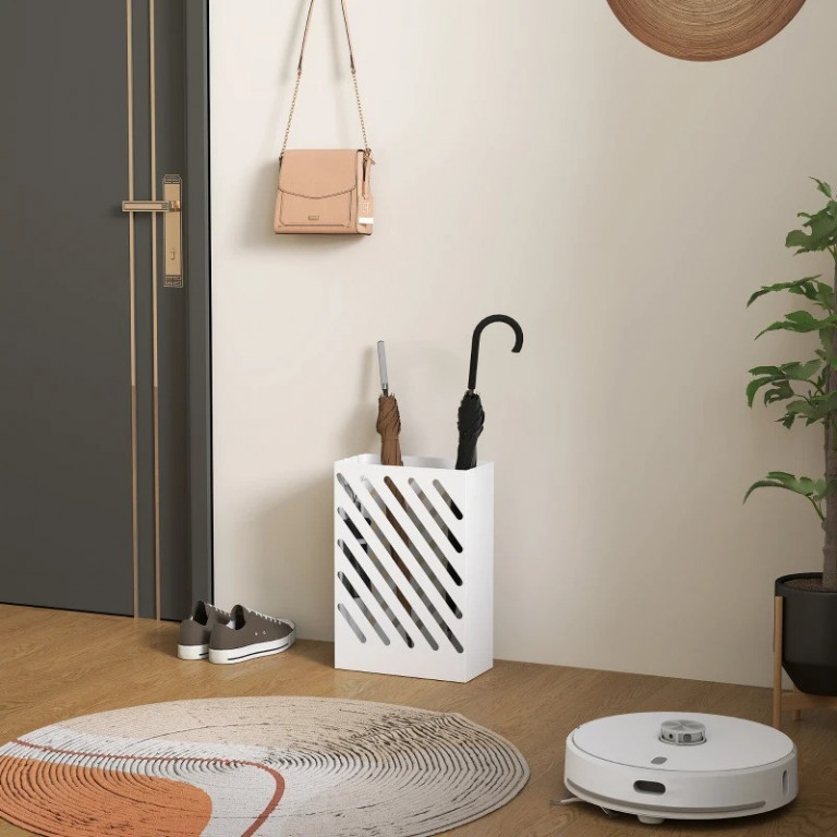 Stojan na deštníky 28x14x41 cm | bílý