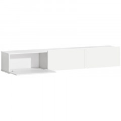 Závěsná TV skříňka s tichým dovíráním | bílá č.3