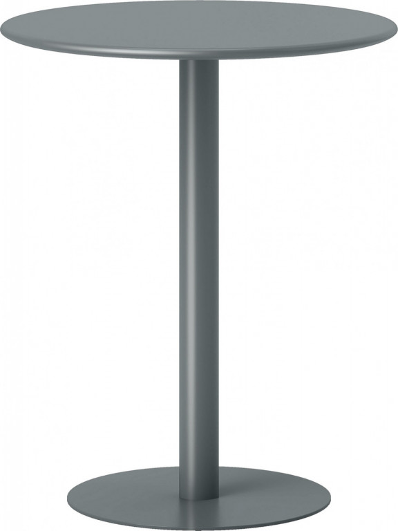 Jídelní stůl 60 x 60 cm kulatý | šedý