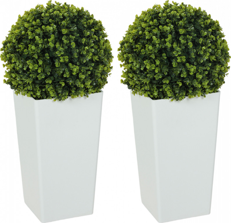 Sada 2 umělých eukalyptových koulí 65 cm | zelené