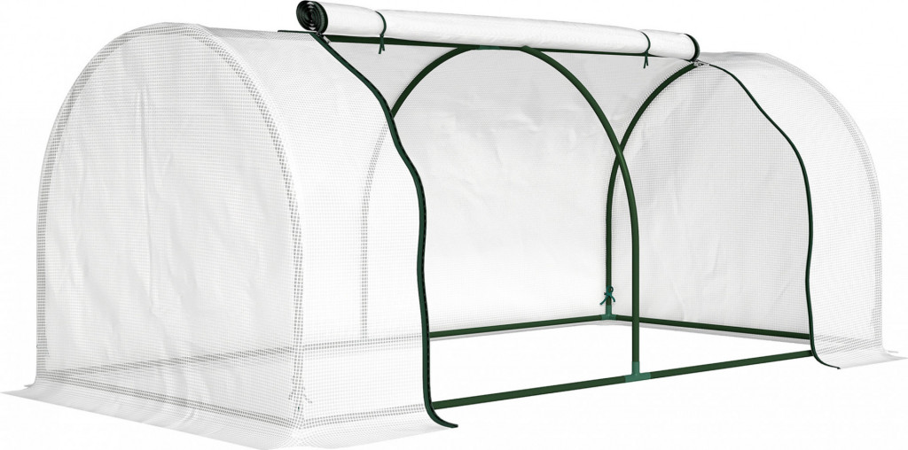 Zahradní fóliovník 200 x 100 x 80 cm | bílý