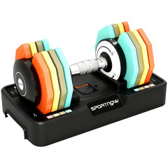 Nastavitelné činky s protiskluzovým úchopem | vícebarevné č.1