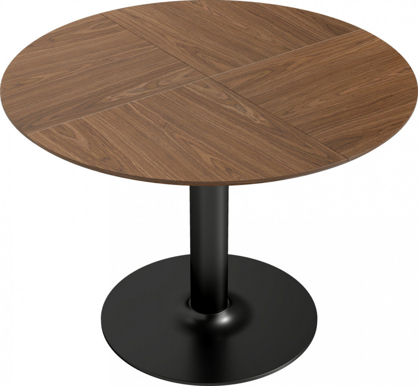 Kulatý jídelní stůl, Ø110cm | hnědý