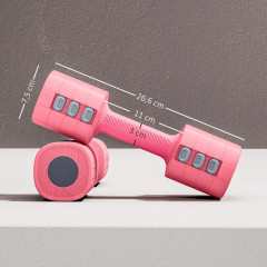 Nastavitelné činky s protiskluzovým úchopem | růžové č.3