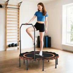 Skládací fitness trampolína, průměr 122 cm | oranžová č.1