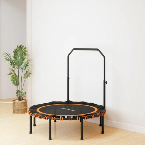 Skládací fitness trampolína, průměr 122 cm | oranžová č.5