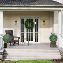 Sada 2 umělých rostlin levandule 60 cm | fialovo-zelená č.1