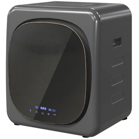 Mini sušička prádla s dotykovým LED displejem, 6 programů | šedá č.3