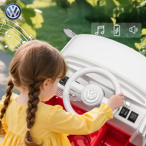 Elektrické dětské autíčko Volkswagen T1 | červené č.2