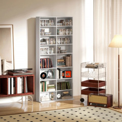 Skříň na CD 78,5 x 24 x 175 cm | bílá č.1