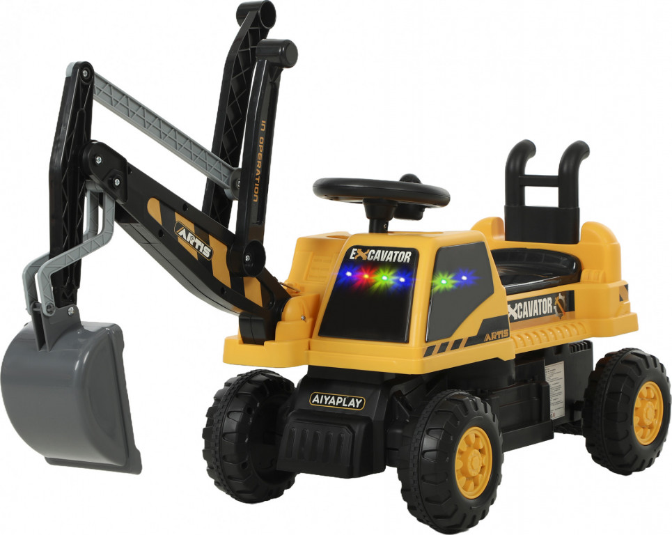 Dětský bagr s otočnou korbou | žlutý