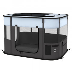 Skládací bouda pro štěňata, 94 x 74 x 60 cm | šedá č.2