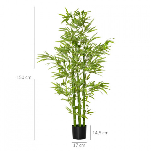 Umělá rostlina - bambus 150 cm | zelená č.2