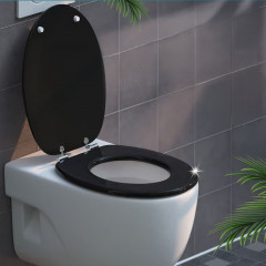 WC sedátko Black s tlumeným dovíráním č.1