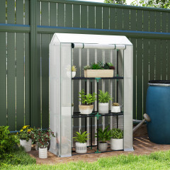 Fóliovník s policemi, 100 x 40 x 150 cm | bílý č.1