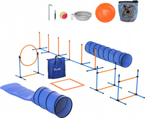 11dílná sada agility vybavení pro psy | oranžová + modrá + černá č.1