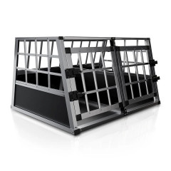 Přepravní hliníkový box pro psy do auta 89 x 70 x 51 cm č.3