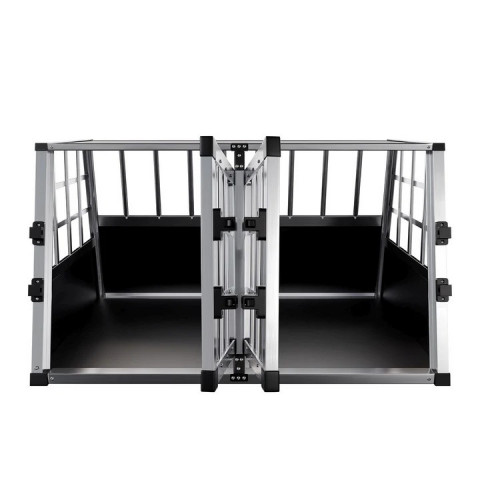 Přepravní hliníkový box pro psy do auta 89 x 70 x 51 cm č.4