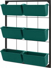 Stojan na květiny se 3 patry 52 x 14 x 66 cm | zelený č.1