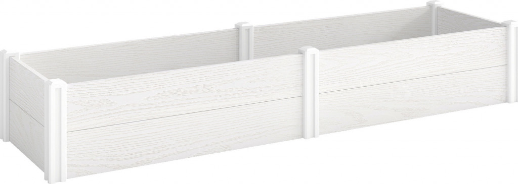 Vyvýšený záhon plastový | bílý