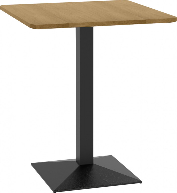 Jídelní stůl 70 x 70 cm čtvercový | tmavě hnědý