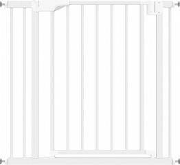 Bezpečnostní branka na schodiště 76-89 x 76 cm | bílá č.1