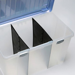 Úložný box s kolečky 80x47x51cm | Modrý č.2