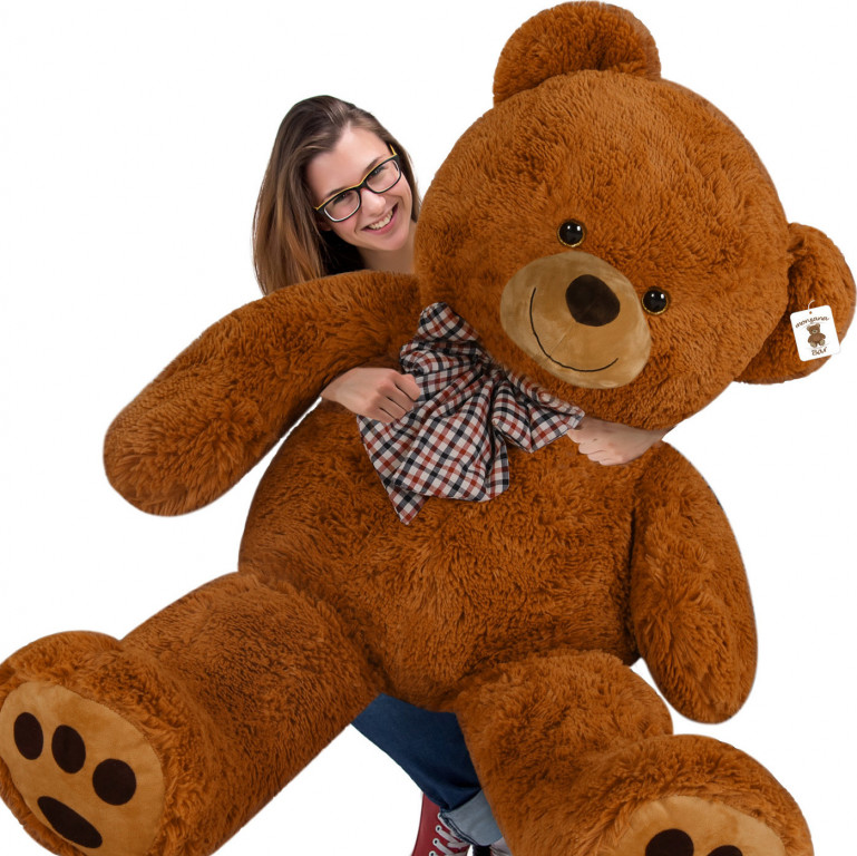Plyšový medvídek XXXL hnědý 175 cm