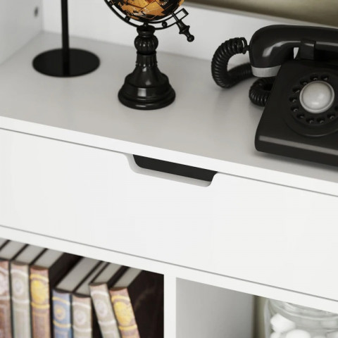 Úložný regál s ochranou proti překlopení, 60 x 26 x 158 cm | bílý č.6