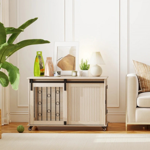 Pojízdná klec pro psy | dub č.3