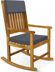 Houpací křeslo z akáciového dřeva | 107×54×77 cm č.1