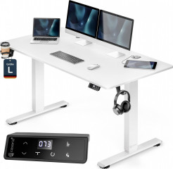 Výškově nastavitelný stůl 140x60x72 | bílý č.1