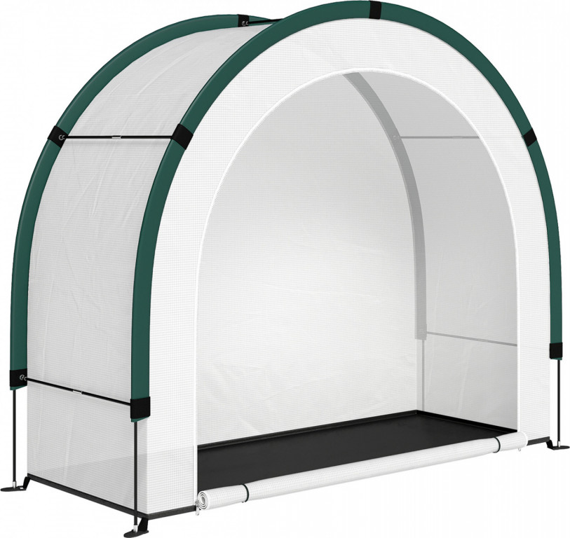 Skládací fóliovník se skládací střechou | zelený