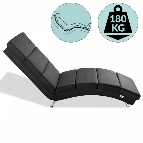 Čalouněné relaxační lehátko London | antracit č.5